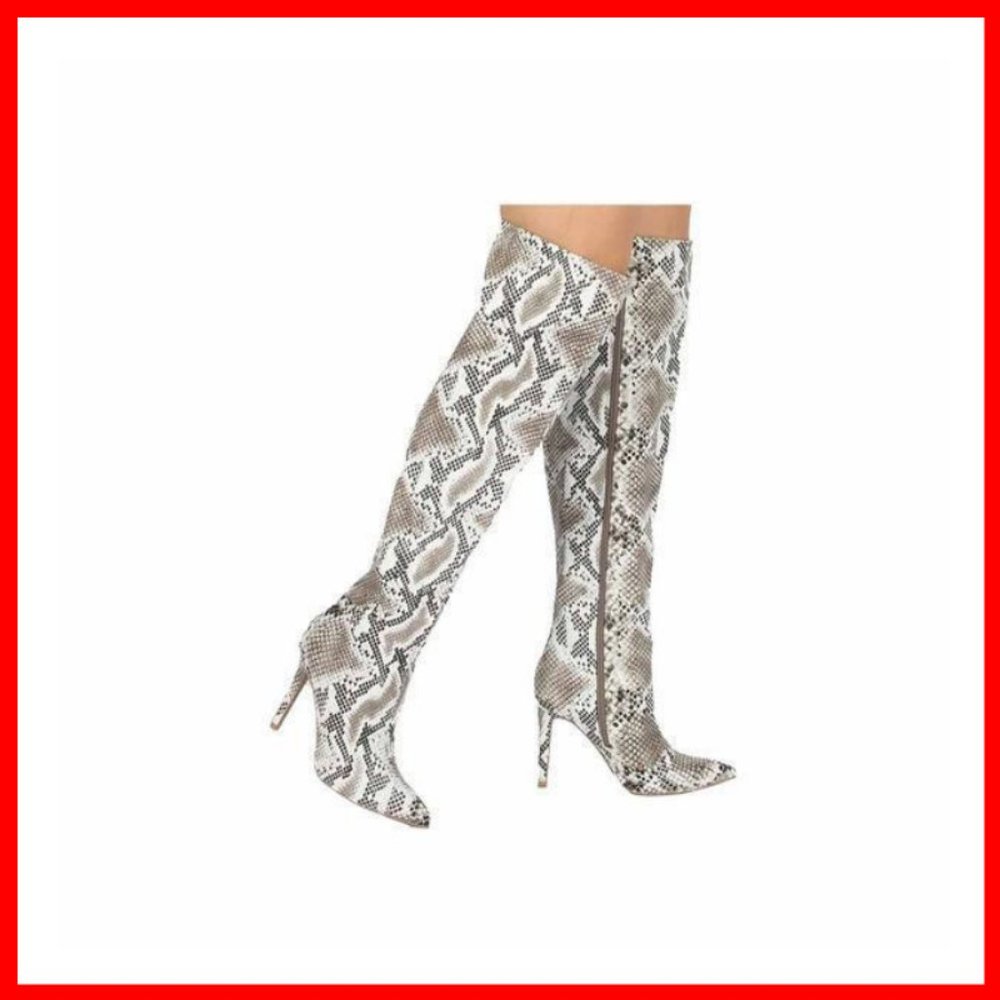 NWT Snakeskin Thigh High Boot - Picture 5 of 7